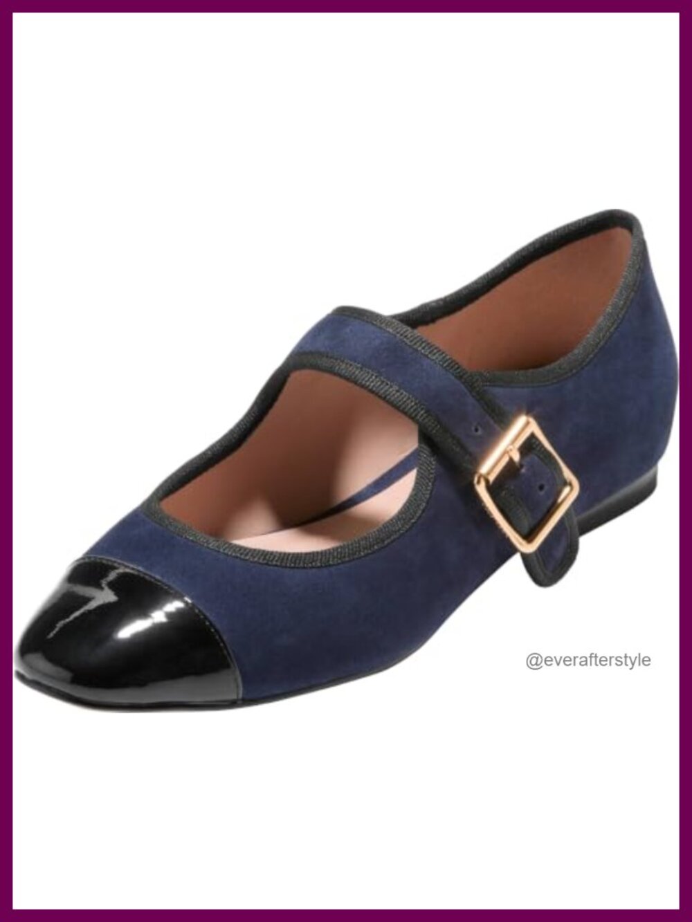 Mary Jane Ballet Flats Leather Round Toe Pull-On Lightweight